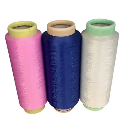 Hot Sale Colorful Design 100% Polyester Dope Dyed Yarn AA DTY 150d/48f Him Nim