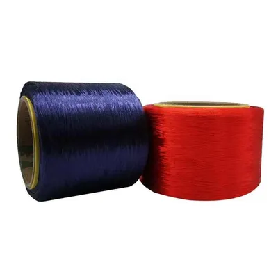 150d 300d Low-Shrinkage Polyester FDY Yarn Knitting Webbing Bag Yarn Dope Dyed Recycled Polyester Yarn for Knitting Webbing