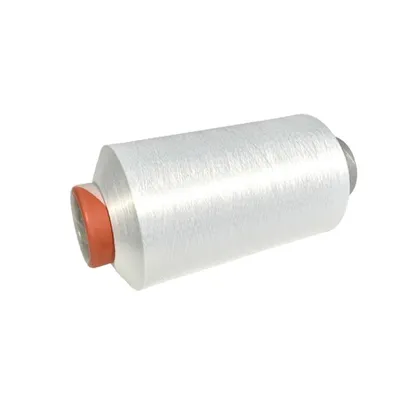 100% Polyester Yarn S+Z Twist SIM SD AA Grade White DTY 75D/72f High Tenacity