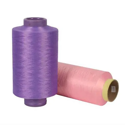 Hot Sale DTY Polyester Twist Filament Dyed Color Yarn Loops 4kg-4.5kg and Threads Yarn 150d/48f DTY Yarn for Clothes