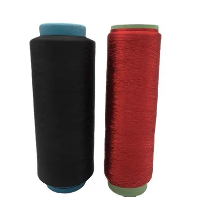 High Quality Material Recycled Polyester Filament Yarn Raw White Full-Dull DTY 300d/36f Him Without Stretch