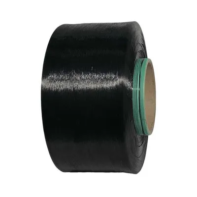 TBR 700dtex/192f FDY 630d/192f Bright 100% Polyester Yarn AA Thread Black Bright Knitting Polyester Spun Yarn