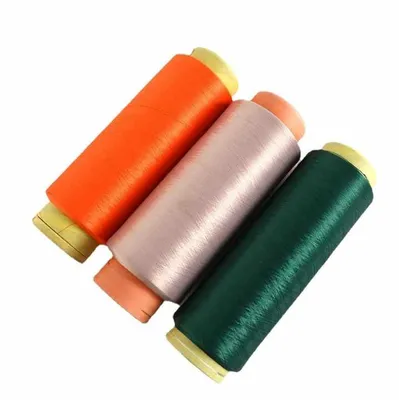 High Quality DTY Him Nim 75D-600d Dope Dyed Colors 100% Polyester Yarn Texture Filament Yarn for Knitting Thread