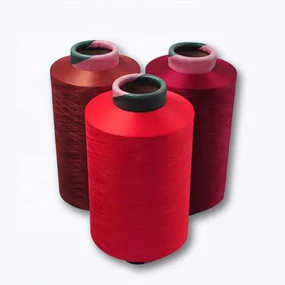 China Factory DTY Yarn Polyester 480d AA Grade 100% Polyester Crochet Yarn Twist Yarn for Sewing Garment Accessories