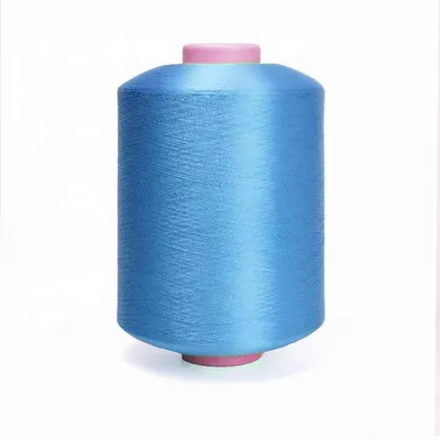 China Knitting Yarns Cone Dope Dyed DTY Black Polyester Yarn 150d 300d SD Ddb