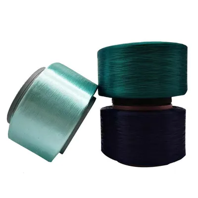 Supply Factory Yarn 450d Black High Tenacity Yarn FDY Dope Dyed Colors Polyester Full Drawn Yarn for Lace Underwear