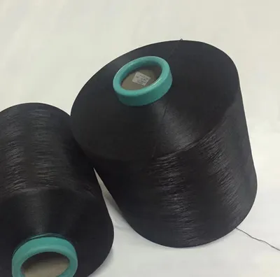 DTY 75D Black Polyester Yarn