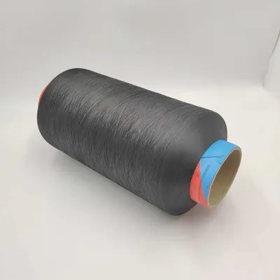 Grey Color DTY 150d/144f with High Colorfastness UV Resistance Dope Dyed Polyester Yarn for Fabric Knitting Weaving