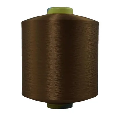 Dope Dyed Semi Dull DTY 75D/72f 100% Textured Polyester Filament Knitting Yarn with Customized Color