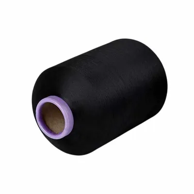 China 150d/48f 100% Polyester Dope Dyed Black Color Yarn DTY