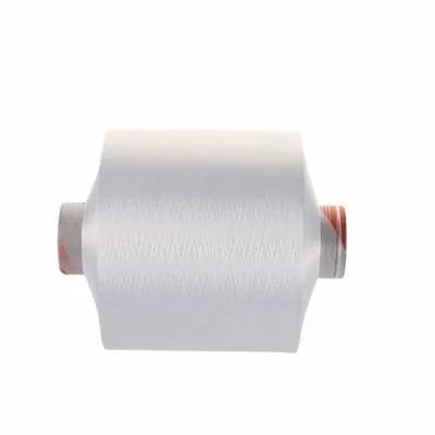 Polyester DTY Yarn Polyester Knitting Yarn 150d/48f Raw White