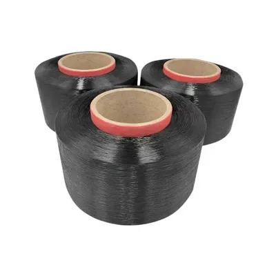 100d 150d/48f Black Polyester Hot Melt Yarn for Knitting Shoes Upper Electronics Cables and Other Industries