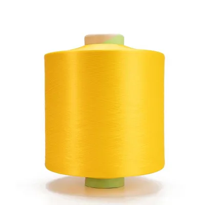 100% Polyester DTY 150d/144f Raw White Yarn Dope Dyed Polyester Yarn for Carpet