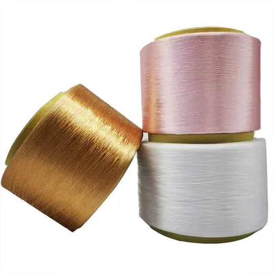 Color Pantone Dope Dyed DTY No Torque Twist Bright Trilobal FDY 150 48 AA Grade Polyester Yarn for Fabric Thread