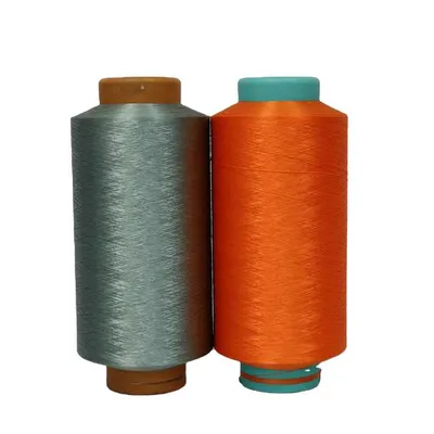 High Strength Polyester Spandex Core Spun Yarn 100% and Cationic DTY 150d 228f Yarn Fabric Polyester Yarn