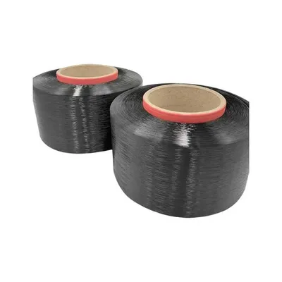 100d 150d/48f Black Polyester Hot Melt Yarn for Knitting Shoes Upper Strong and Anti-Piercing Effect