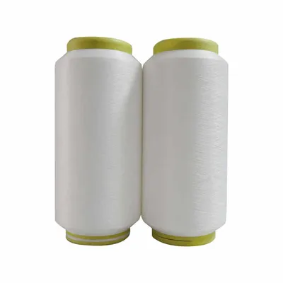 150/144 White Black Polyester Filament DTY Yarn Recycled Circle Knitting Yarn with Grs Certification