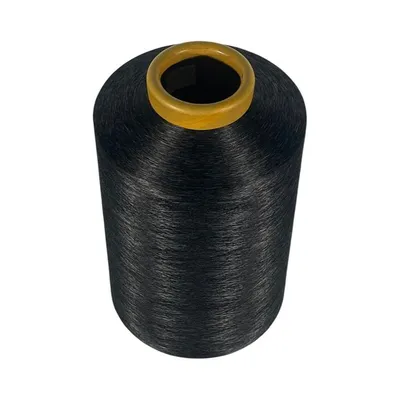 Pes Polyester SIM AA Grade DTY Black 100d/144f